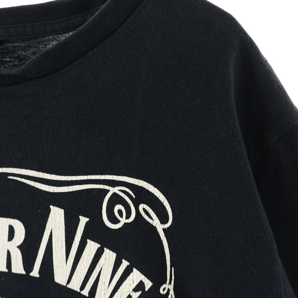 NUMBER (N)INE(ナンバーナイン) 03SS-AW カート期 Archive アーカイブ フロントロゴプリント クルーネック半袖Tシャツ カットソー ブラック