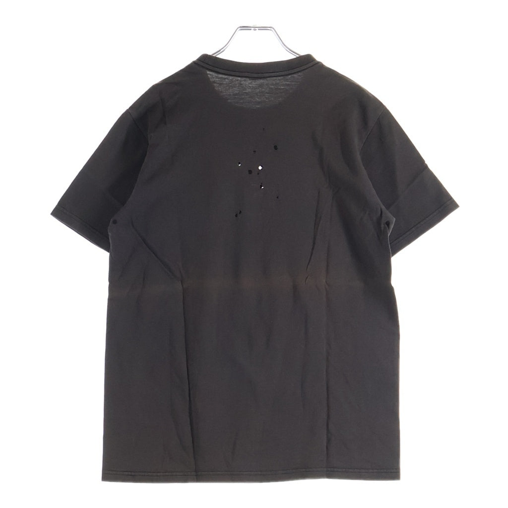NUMBER (N)INE(ナンバーナイン) 01SS タイム期 Archive CIGARETTES! アーカイブ フロントポケット クルーネック半袖Tシャツ カットソー チャコール/パープル