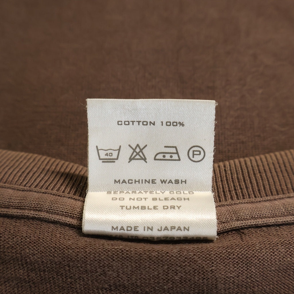 NUMBER (N)INE(ナンバーナイン) 02AW ジョージ期 Archive YESTERDAY アーカイブ イエスタデイ フロントプリント クルーネック半袖Tシャツ カットソー ブラウン