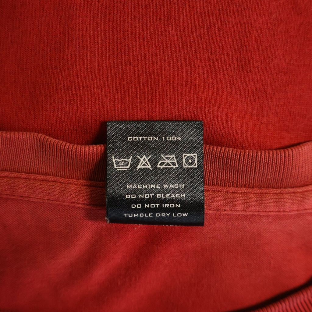NUMBER (N)INE(ナンバーナイン) 03SS-AW カート期 PAIN フロントプリント クルーネック半袖Tシャツ カットソー レッド