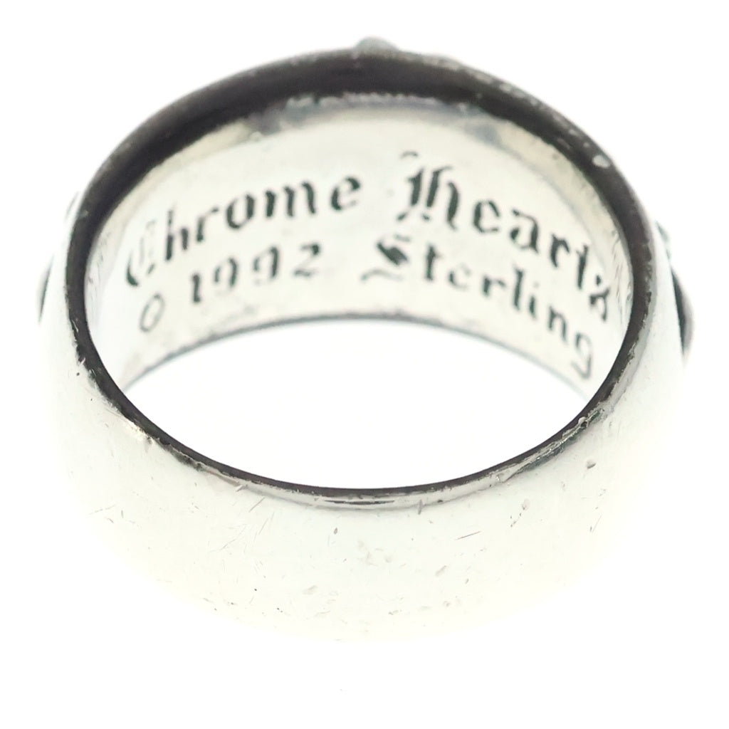 CHROME HEARTS(クロムハーツ) FLRL CRS P DMND フローラルクロスリング PAVEダイヤ シルバー