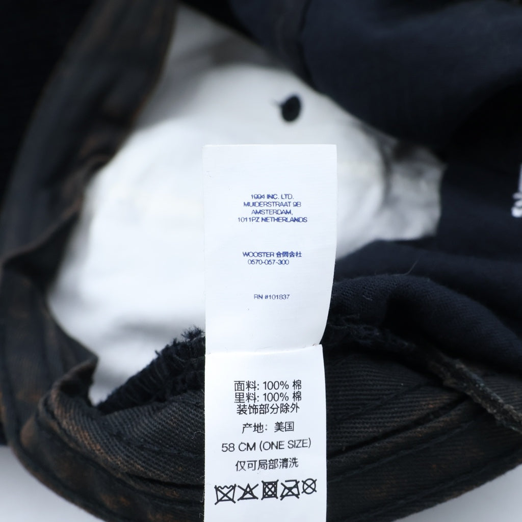 SUPREME(シュプリーム) 23AW Corduroy S Logo 6-Panel コーデュロイ Sロゴ 6パネルキャップ 帽子 ブラック レディース