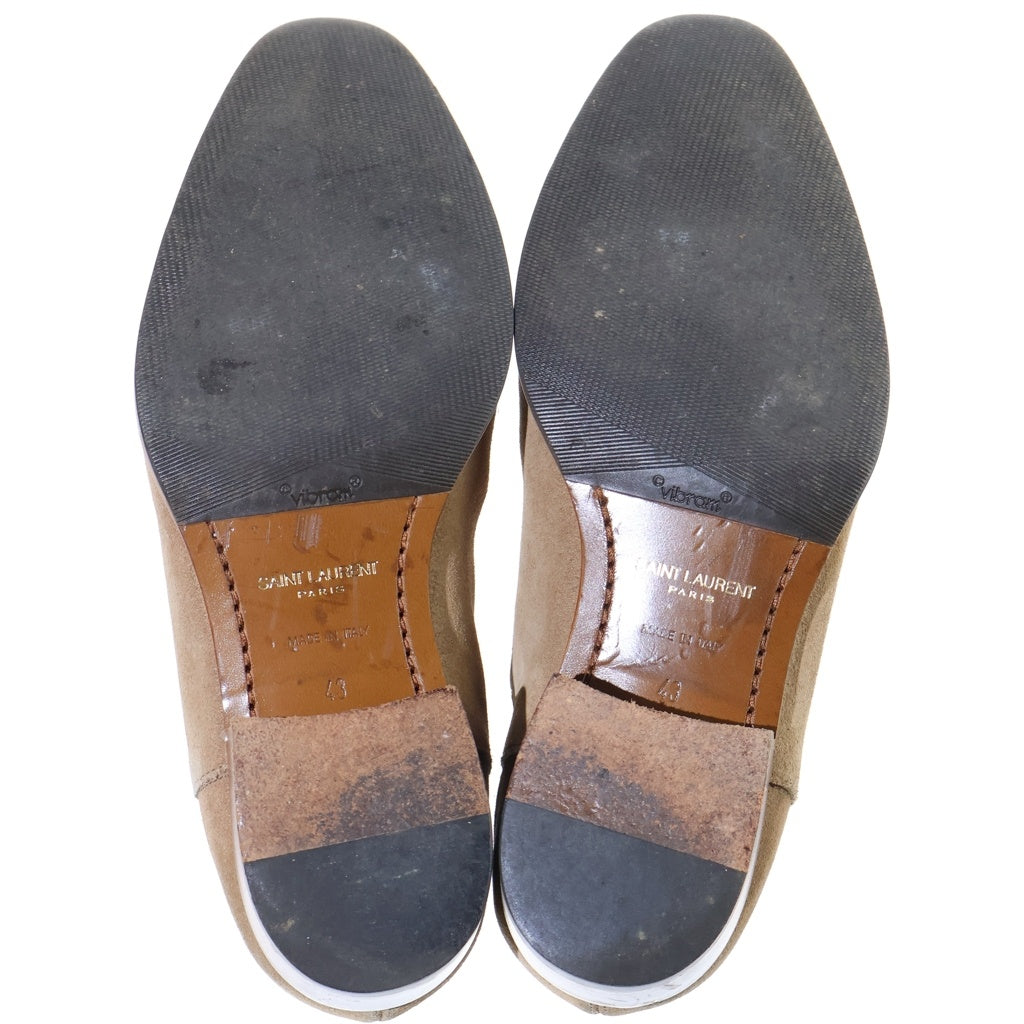 SAINT LAURENT PARIS(サンローランパリ) Chelsea Boots クラシック エディ30 チェルシーブーツ ハイカット サイドゴアブーツ シューズ ブラウン 443208