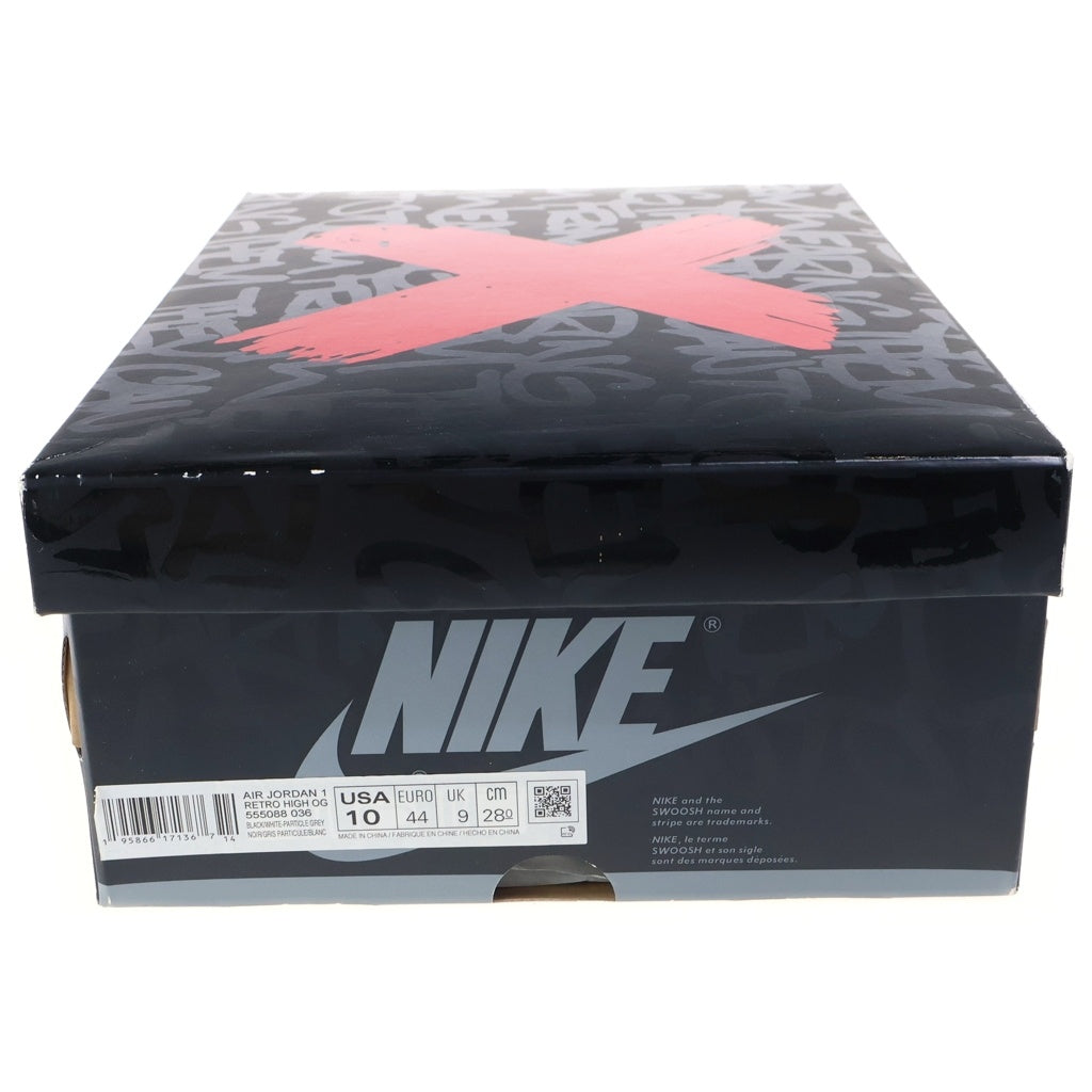 NIKE(ナイキ) AIR JORDAN HIGH Rebellionaire エアジョーダン 1 ハイ OG リベリオネア ハイカットスニーカー シューズ US10/28.0cm ブラック 555088-036