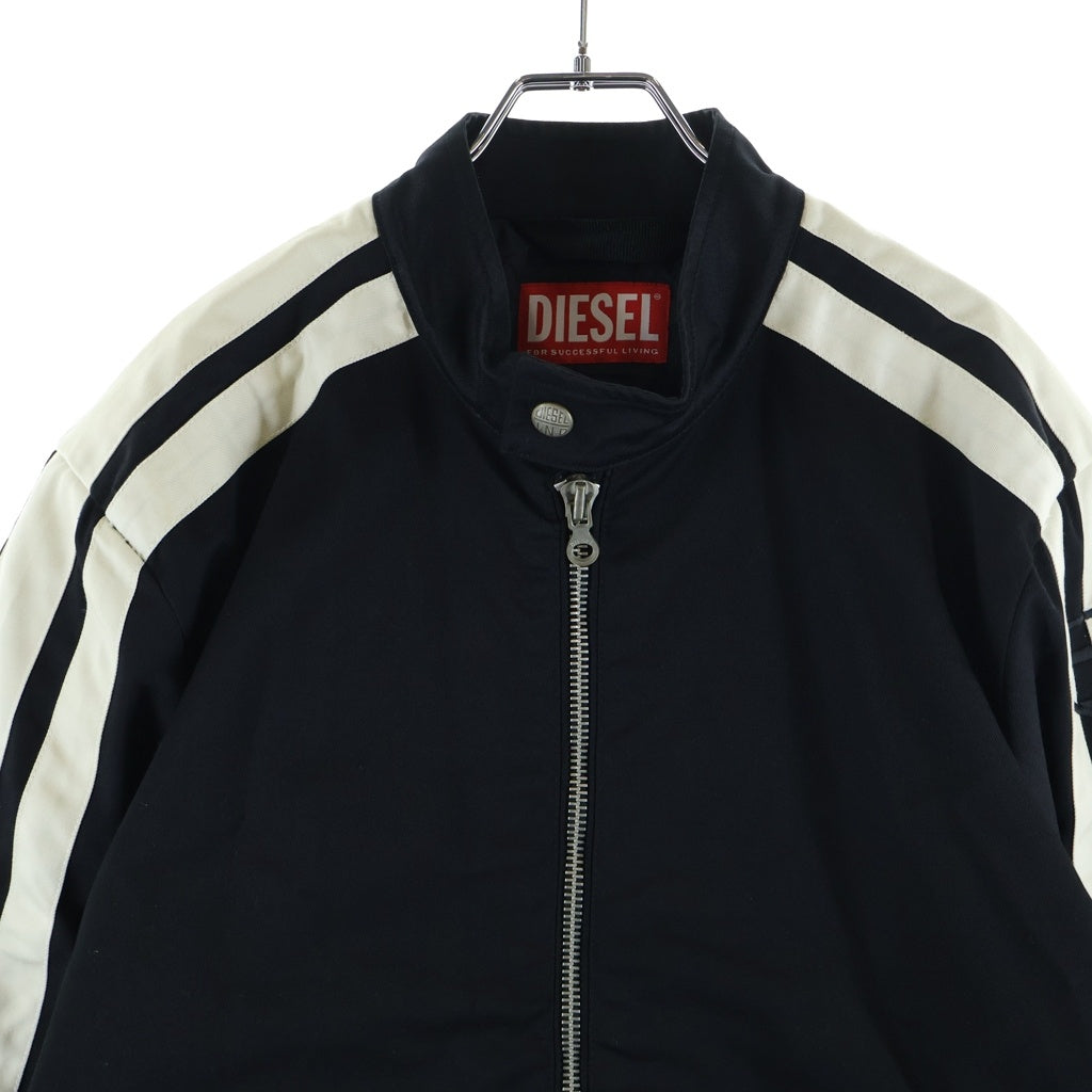 DIESEL(ディーゼル) J-BECK ジェイベック サイドライン ジップアップ レーシングジャケット ブラック A10486