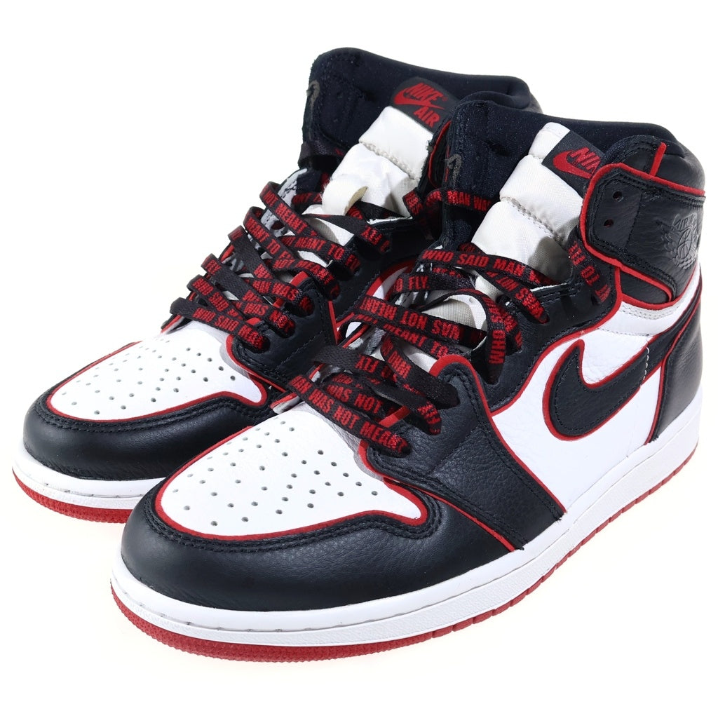 NIKE(ナイキ) AIR JORDAN 1 RETRO HIGH BLOOD LINE ナイキ エアジョーダン1 レトロ ハイ OG ブラッドライン ハイカットスニーカー ブラック/レッド US9/27cm 555088-062