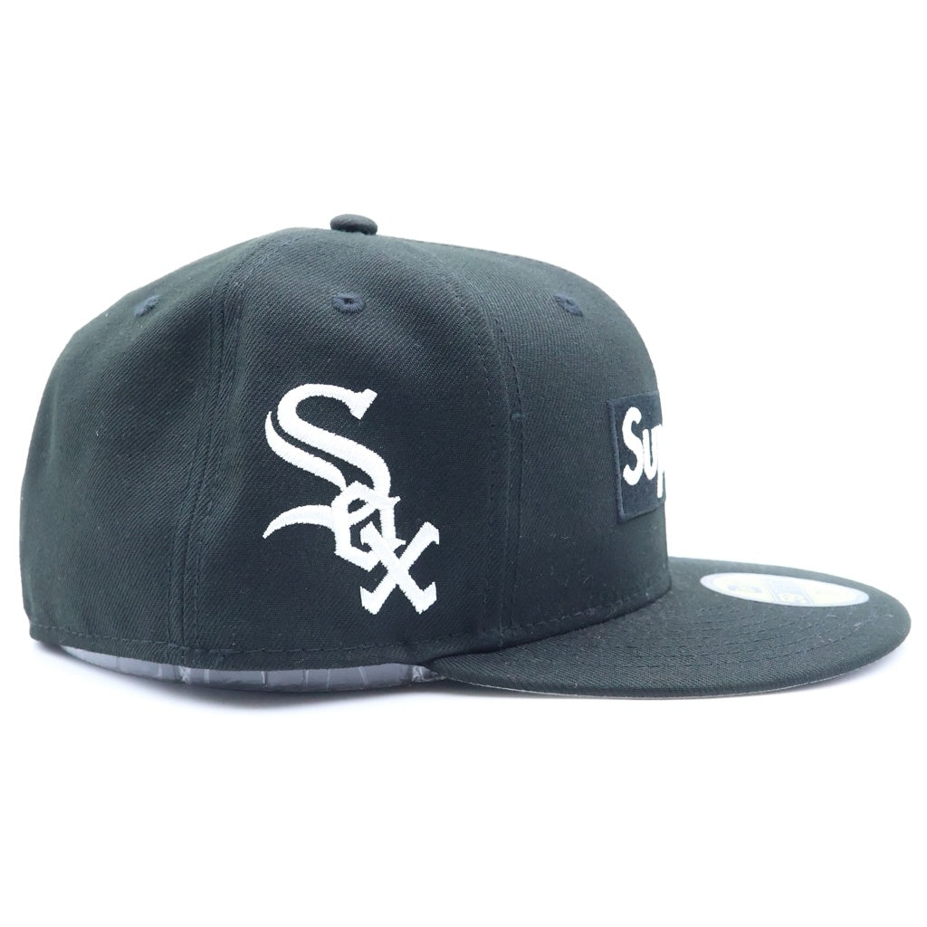 SUPREME(シュプリーム) 25AW MLB Teams Box Logo New Era Chicago White Sox ボックスロゴ ニューエラ ベースボールキャップ 帽子 ブラック