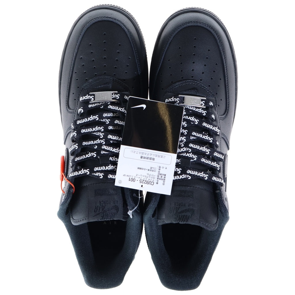 NIKE(ナイキ) ×SUPREME AIR FORCE 1 LOW シュプリーム エアフォース1 ローカットスニーカー ブラック US10.5/28.5cm CU9225-001
