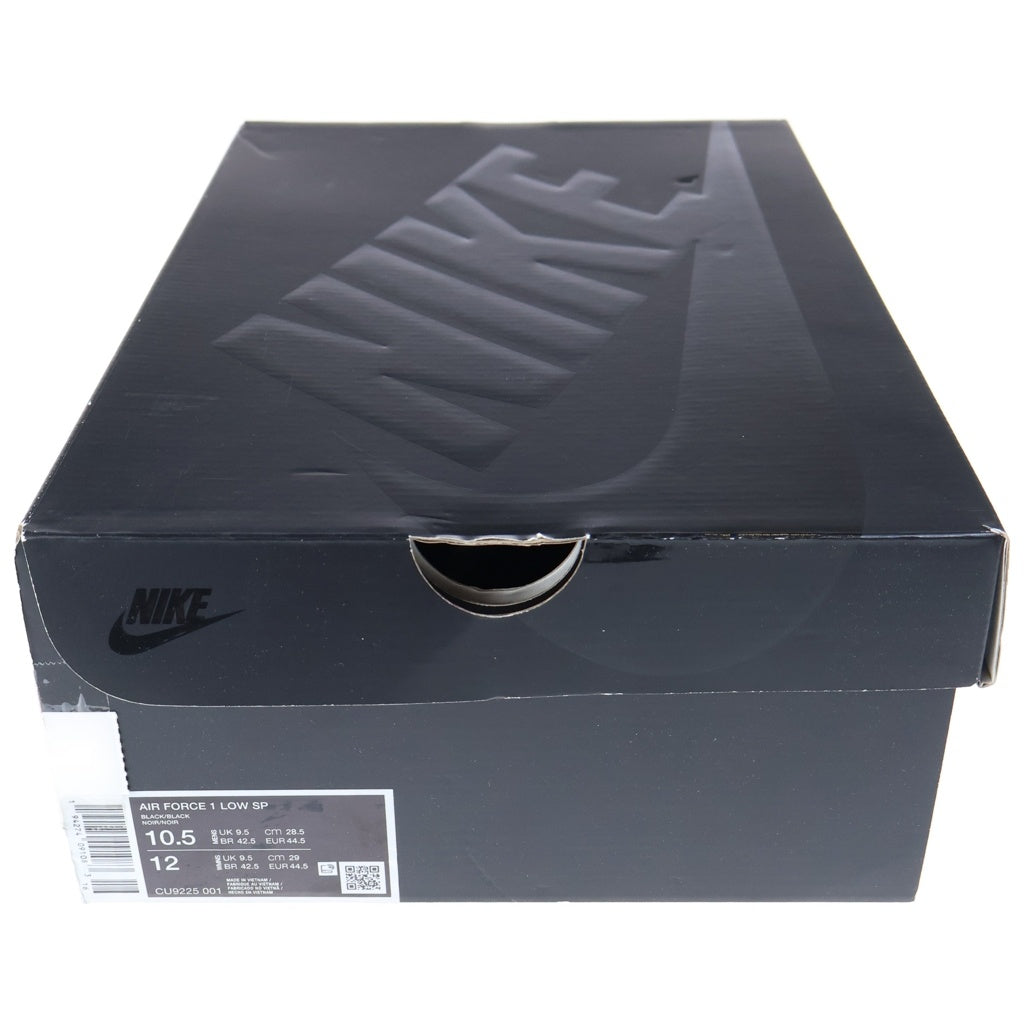 NIKE(ナイキ) ×SUPREME AIR FORCE 1 LOW シュプリーム エアフォース1 ローカットスニーカー ブラック US10.5/28.5cm CU9225-001