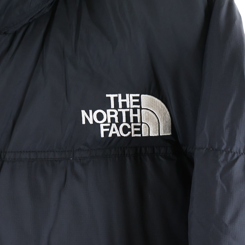 THE NORTH FACE(ザノースフェイス) NUPTSE JACKET ヌプシ ロゴエンブロイダリー ジップアップ ダウンジャケット ブラック ND92335