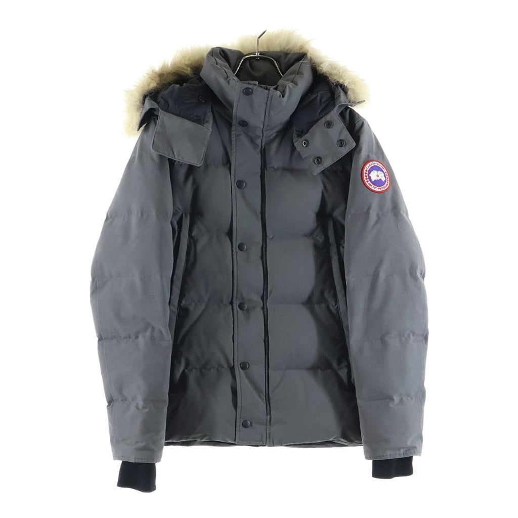 CANADA GOOSE(カナダグース) WYNDHAM PARKA ウィンダムパーカ ファー付き フーディー ダウンジャケット グレー 3808MA
