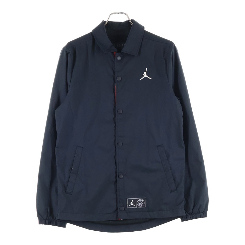 JORDAN BRAND(ジョーダンブランド) COACH JACKET BQ4213-010 フロントプリント ナイロン コーチジャケット ブラック/レッド