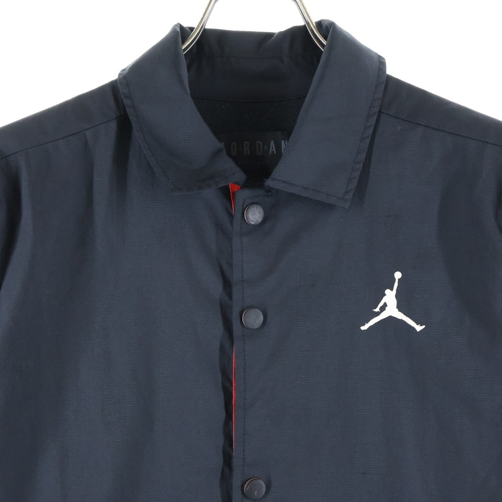 JORDAN BRAND(ジョーダンブランド) COACH JACKET BQ4213-010 フロントプリント ナイロン コーチジャケット ブラック/レッド