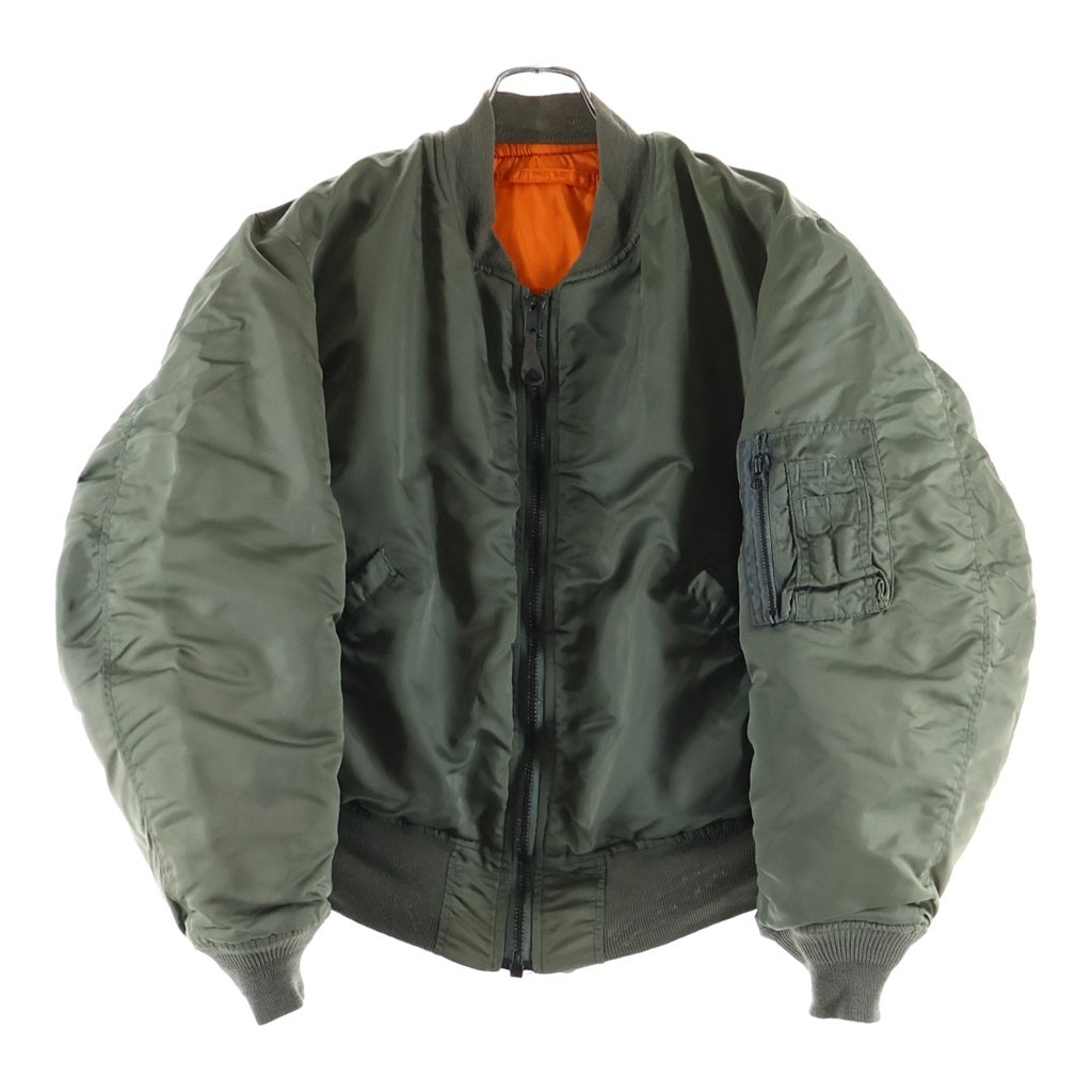 ALPHA INDUSTRIES(アルファ インダストリーズ) MA-1 Flight Jacket ジップアップ ナイロン フライトジャケット カーキ MIL-J-8279D