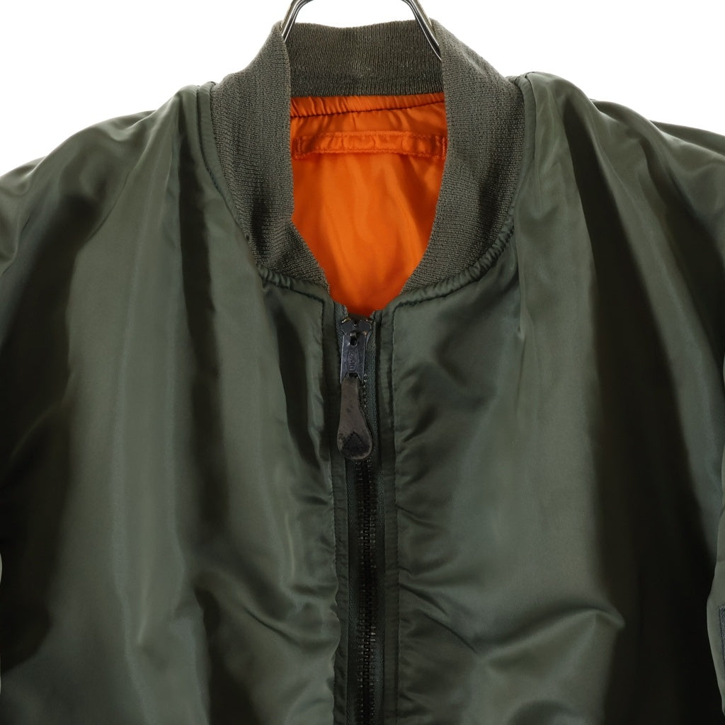 ALPHA INDUSTRIES(アルファ インダストリーズ) MA-1 Flight Jacket ジップアップ ナイロン フライトジャケット カーキ MIL-J-8279D