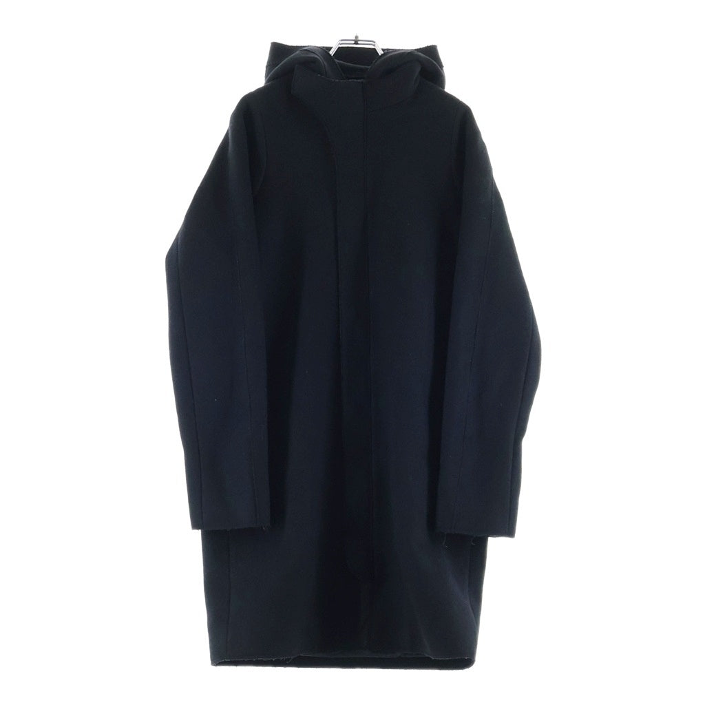 Acne Studios(アクネ ストゥディオズ) ジップアップ ウール フーディー コート ブラック MILTON 220163