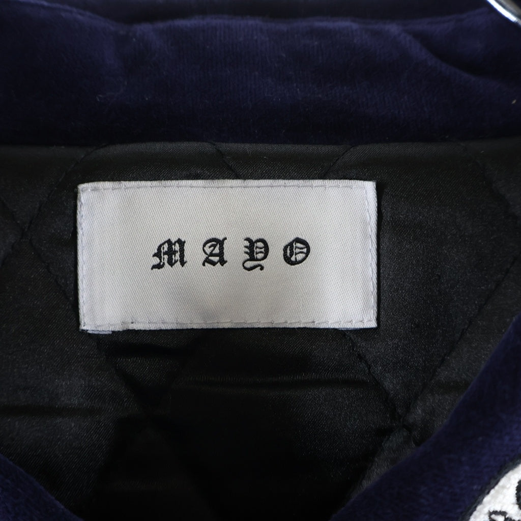 MAYO(メイヨー) Embroidery Souvenir Harrington Jacket 22MY-JKT2204 エンブロイダリー スーベニア ハリントンジャケット パープル