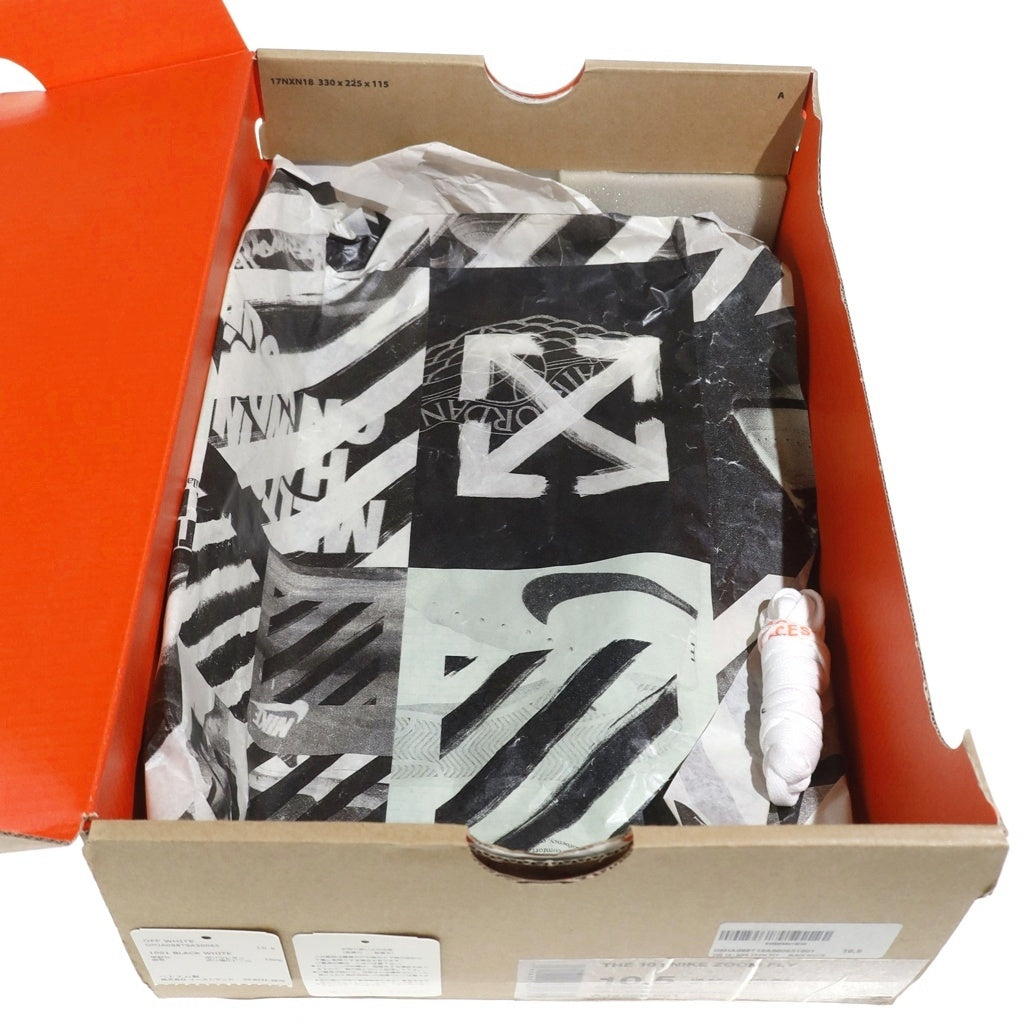 NIKE(ナイキ) ×OFF-WHITE THE 10 ZOOM FLY オフホワイト ザテン ズームフライ ローカットスニーカー ブラック US10.5/28.5cm AJ4588-001
