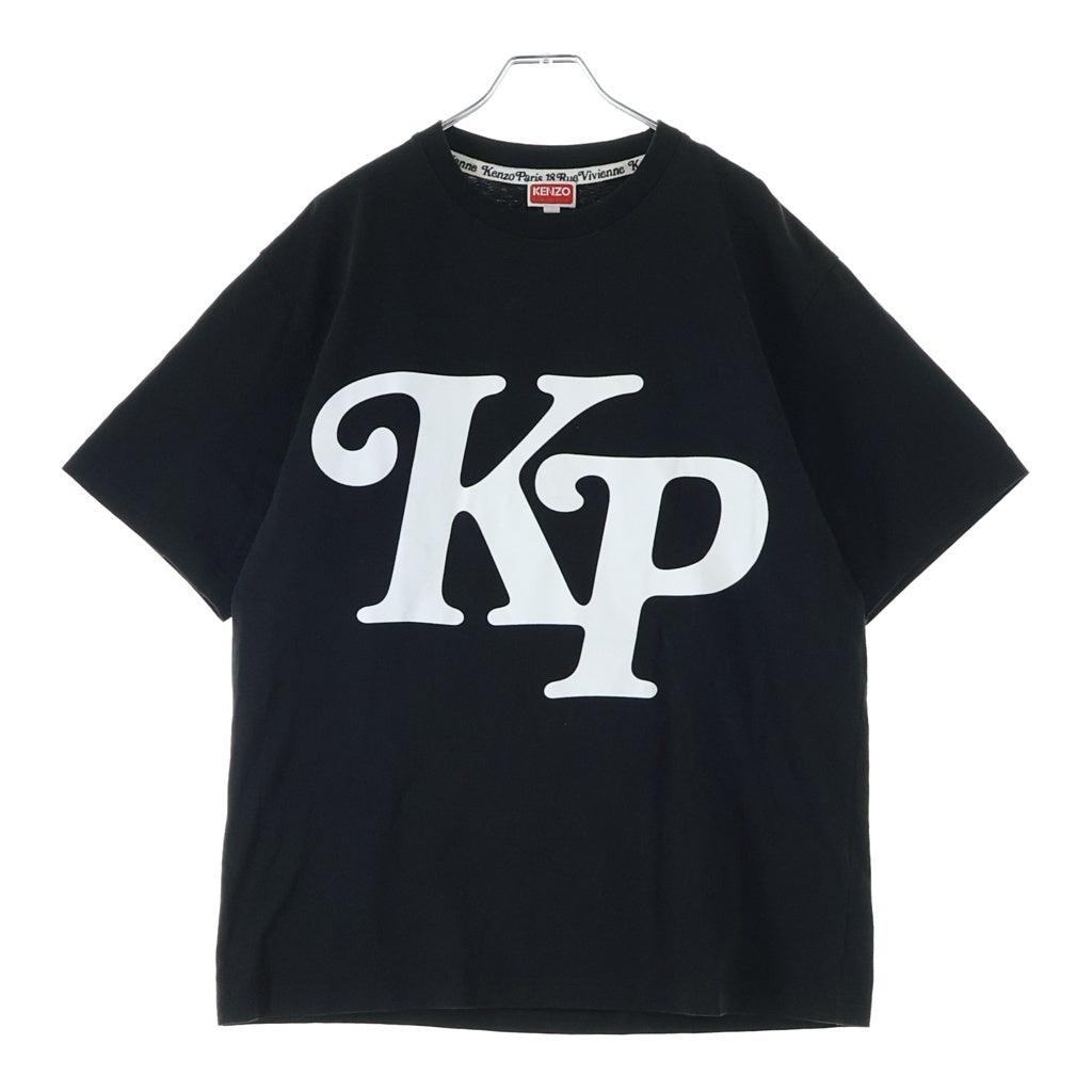KENZO(ケンゾー) 24SS By VERDY Oversized T-Shirt FE55TS1414SY ベルディ フロントプリント オーバーサイズ 半袖Tシャツ カットソー ブラック