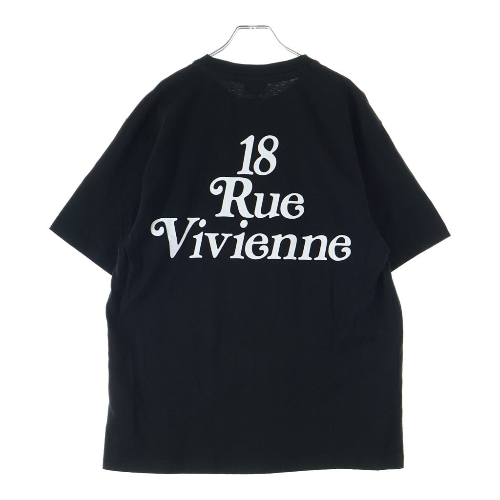 KENZO(ケンゾー) 24SS By VERDY Oversized T-Shirt FE55TS1414SY ベルディ フロントプリント オーバーサイズ 半袖Tシャツ カットソー ブラック