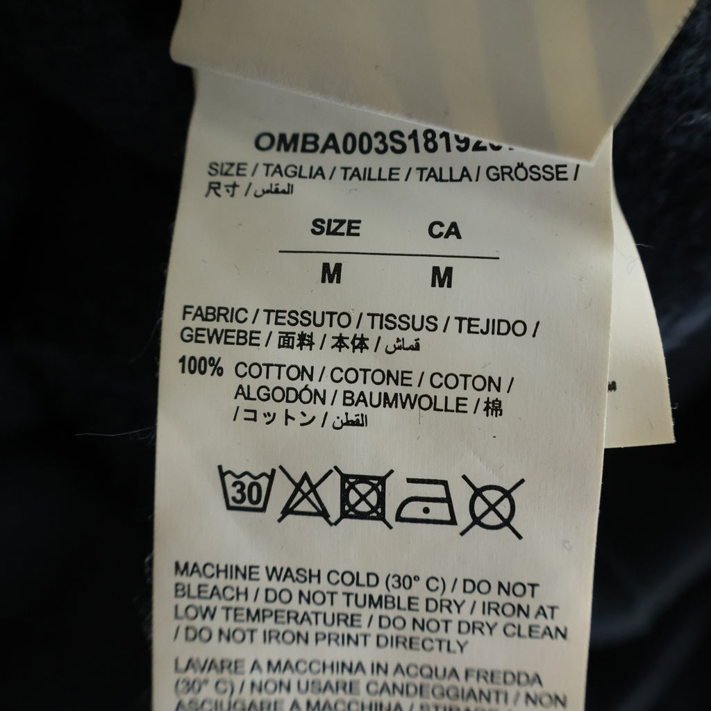 OFF-WHITE(オフホワイト) 18SS Diag Fire Crewneck ファイヤープリント クルーネック 長袖スウェット トレーナー ブラック OMBA003S18192078