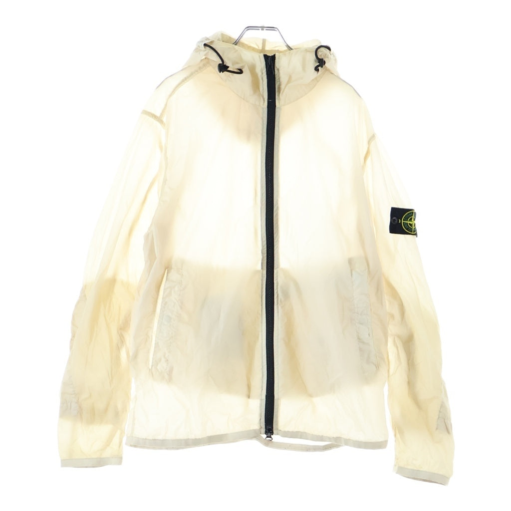 STONE ISLAND(ストーンアイランド) 19SS LAMY VELOUR HOODED JACKET ガーメントダイ フーディー ジップアップパーカー アイボリー 701544731