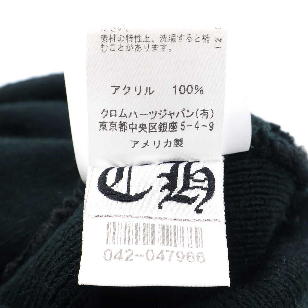 CHROME HEARTS(クロムハーツ) WOOL WATCH CAP CH PLUS クロス刺繍 ビーニー ニット帽 帽子 ブラック