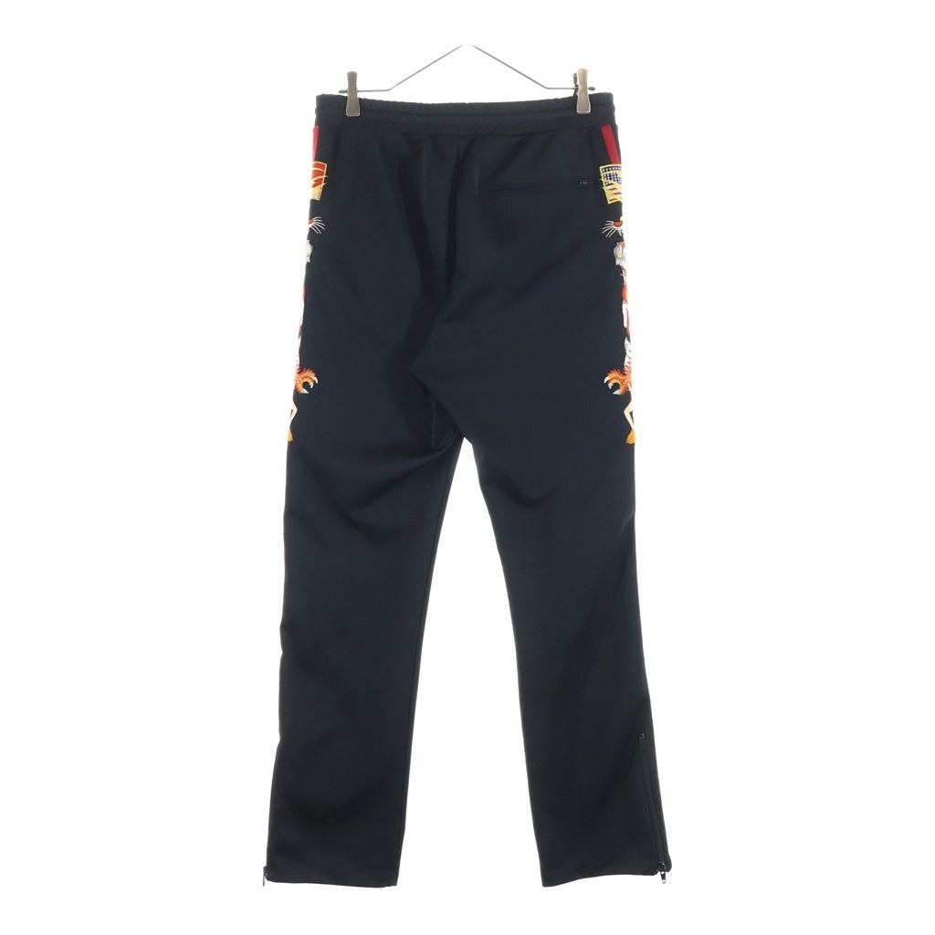 doublet(ダブレット) 18AW CHAOS EMBROIDERY TRACK PANT カオスエンブロイダリー サイドライン トラックパンツ ブラック 18AW16PT85
