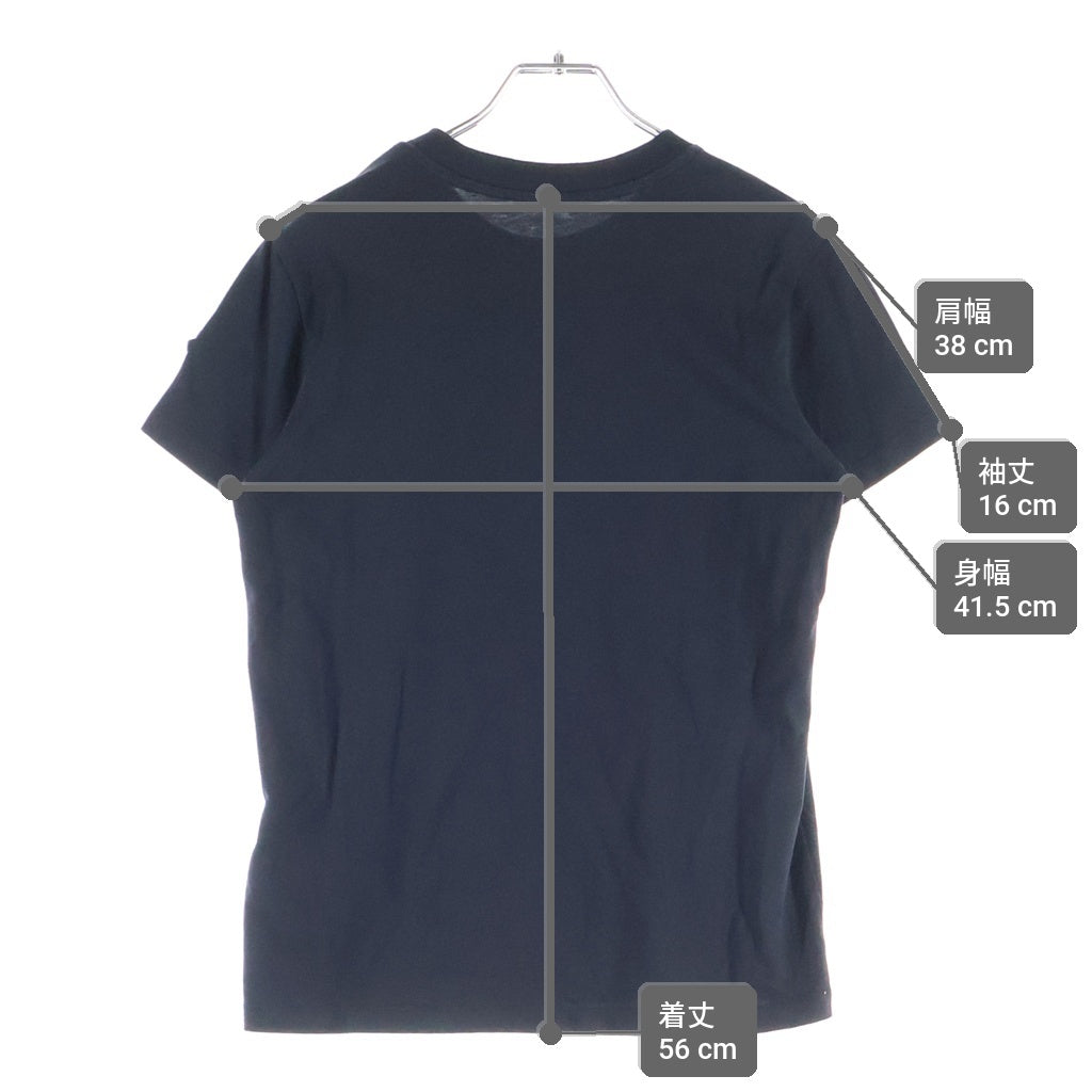 MONCLER(モンクレール) SS T-SHIRT ロゴワッペン付 クルーネック半袖Tシャツ カットソー レディース ブラック H20938C00005 829HP