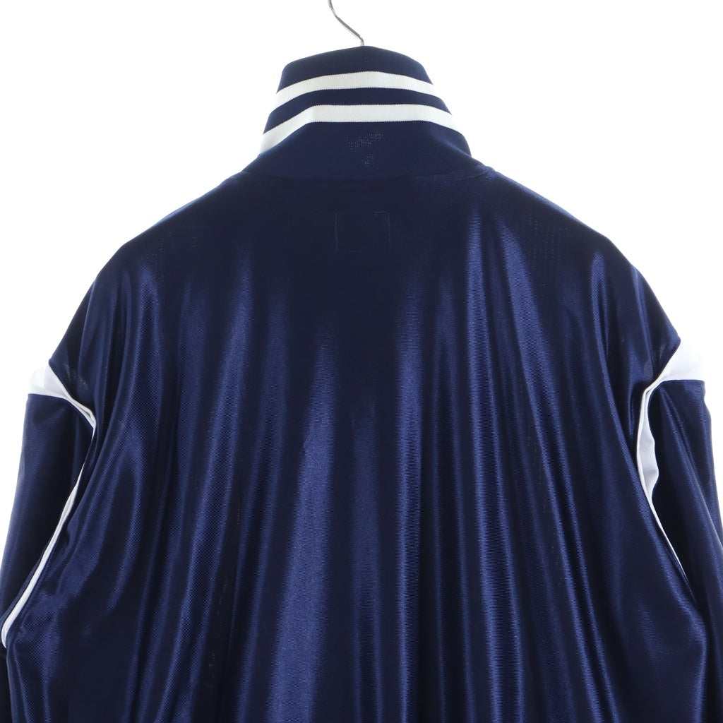 Needles(ニードルス) 26SS TRICOT SATEEN TRACK JACKET フロントロゴ刺繍 サテントラックジャケット ネイビー SX217