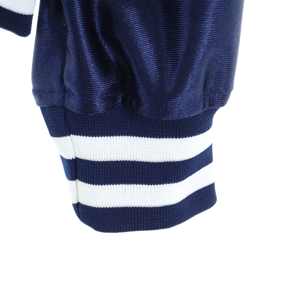 Needles(ニードルス) 26SS TRICOT SATEEN TRACK JACKET フロントロゴ刺繍 サテントラックジャケット ネイビー SX217