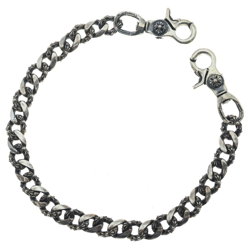 CHROME HEARTS(クロムハーツ) FANCY LONG-T/2クリップロングファンシー ウォレットチェーン シルバー BCA075