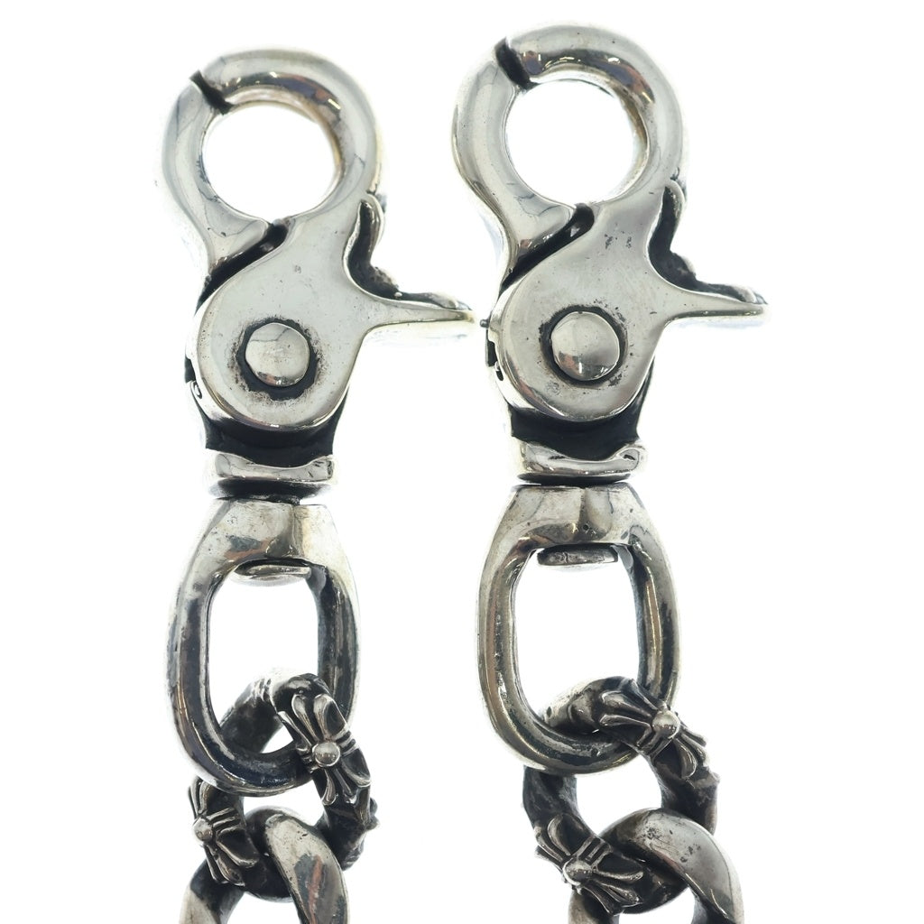 CHROME HEARTS(クロムハーツ) FANCY LONG-T/2クリップロングファンシー ウォレットチェーン シルバー BCA075