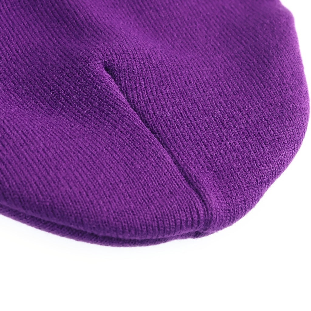 CHROME HEARTS(クロムハーツ) WOOL WATCH CAP CH PLUS クロス刺繍 ビーニー ニット帽 帽子 パープル