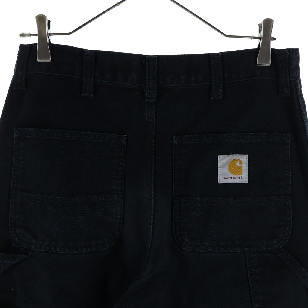 CARHARTT(カーハート) ロゴパッチ ジップフライ ダブルニー カーペンターパンツ ブラック