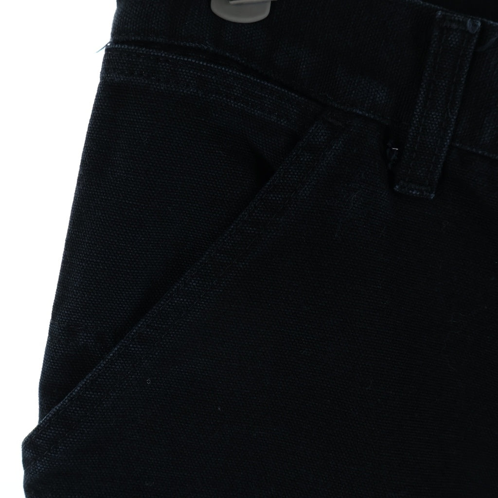 CARHARTT(カーハート) ロゴパッチ ジップフライ ダブルニー カーペンターパンツ ブラック