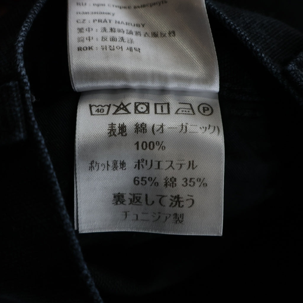 CARHARTT(カーハート) ロゴパッチ ジップフライ ダブルニー カーペンターパンツ ブラック