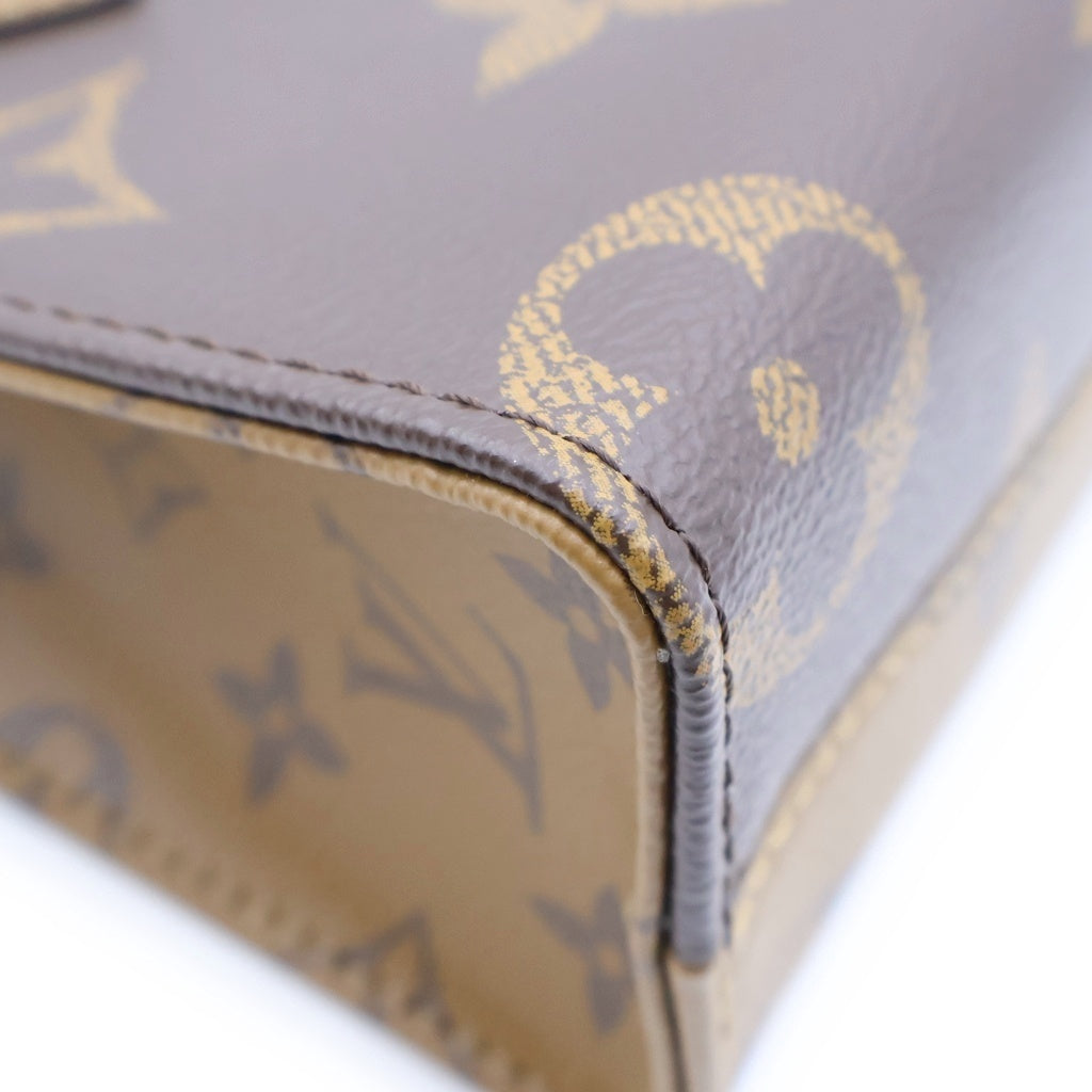 LOUIS VUITTON(ルイヴィトン) モノグラムリバース オンザゴーBB ハンドバッグ ブラウン M46839 RFID レディース