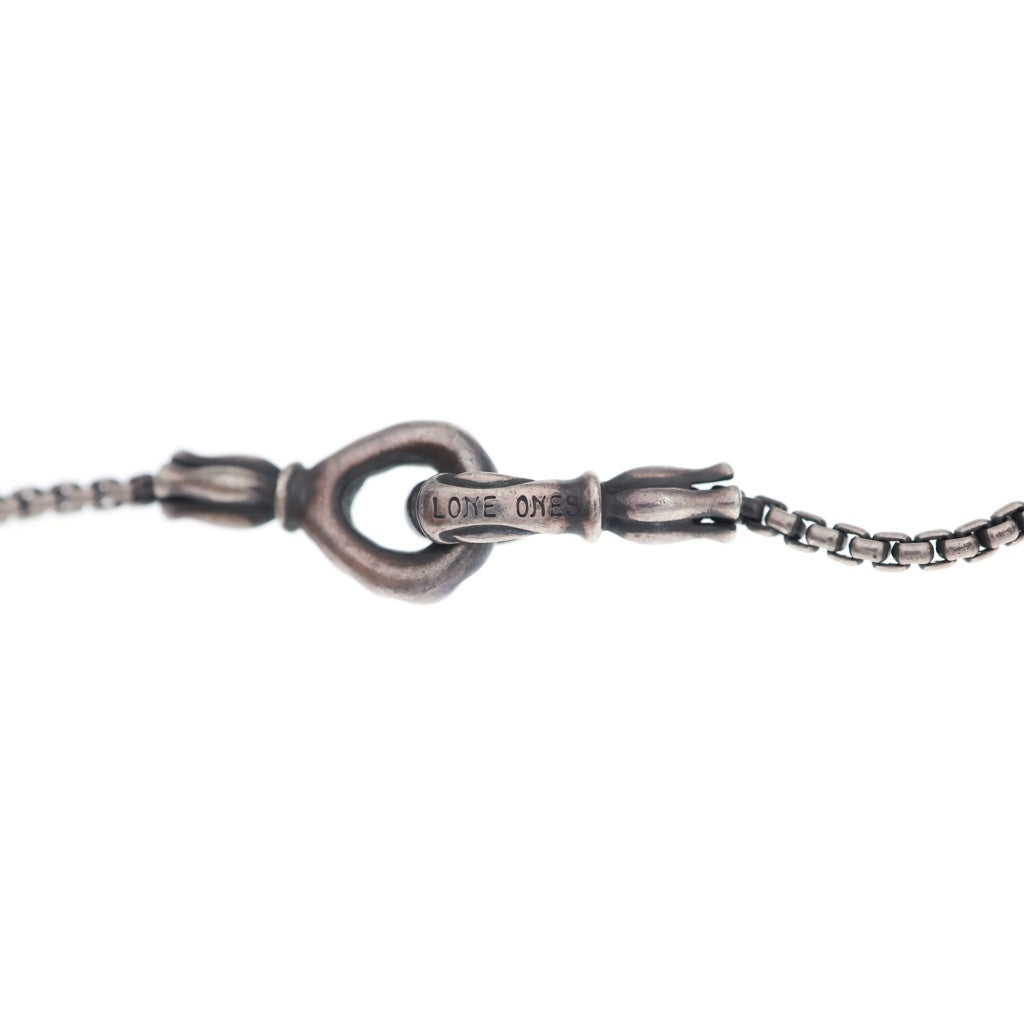 LONE ONES(ロンワンズ) HOOKS BOX CHAIN メイティングフライト フック ボックス チェーン ネックレス シルバー