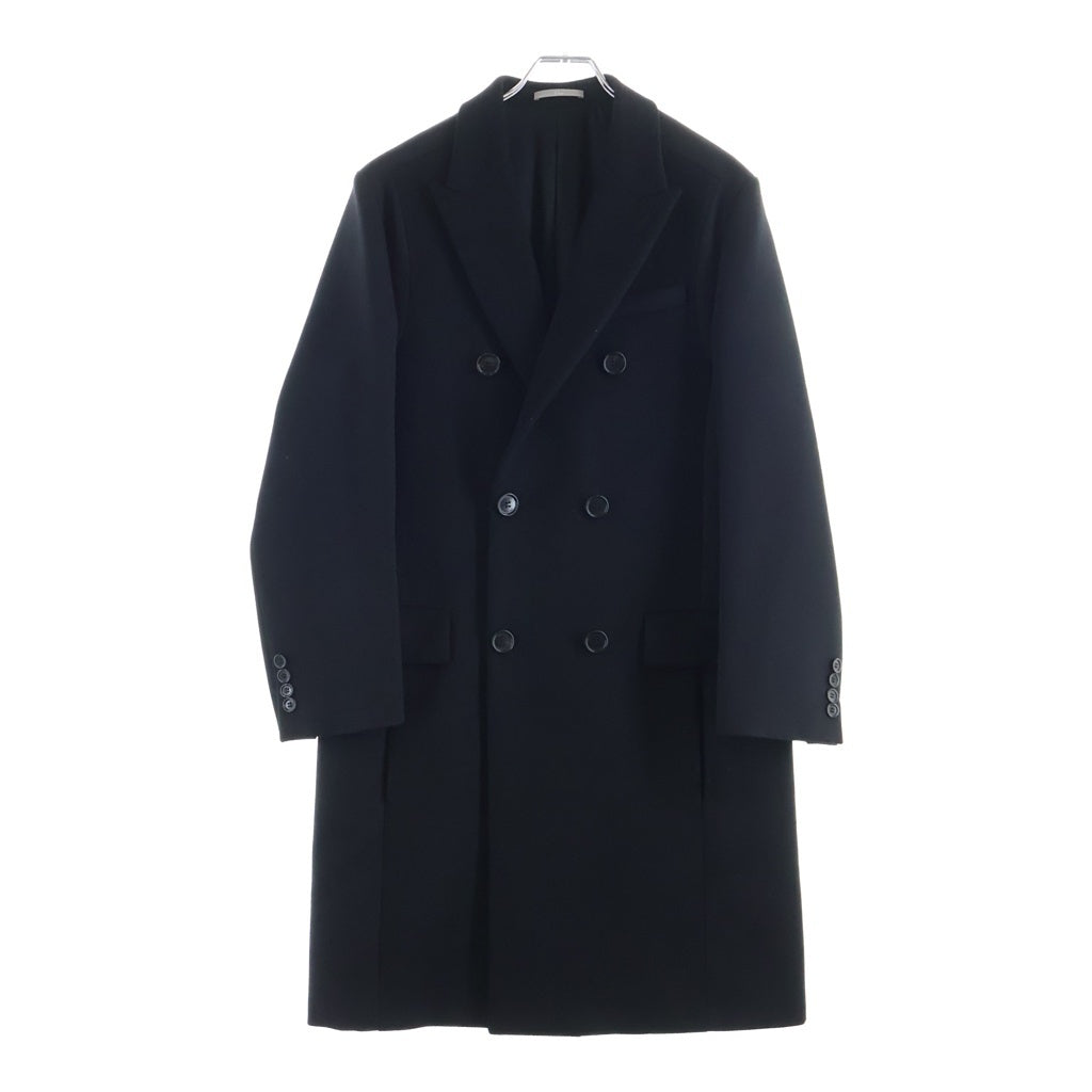 DIOR(ディオール) Double Breasted Chester Coat ピークドラペル ダブルブレスト ドッキング チェスターコート ブラック 833C311K9227