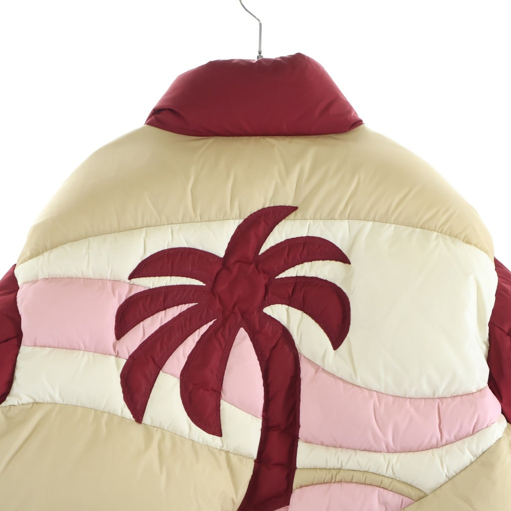 MONCLER(モンクレール) × Palm Angels PANAMINT GIUBBOTTO ×パームエンジェルス パナミント ジュボット ジップアップ ナイロンダウンジャケット レッド/ブラウン G209L1A00013 M1363