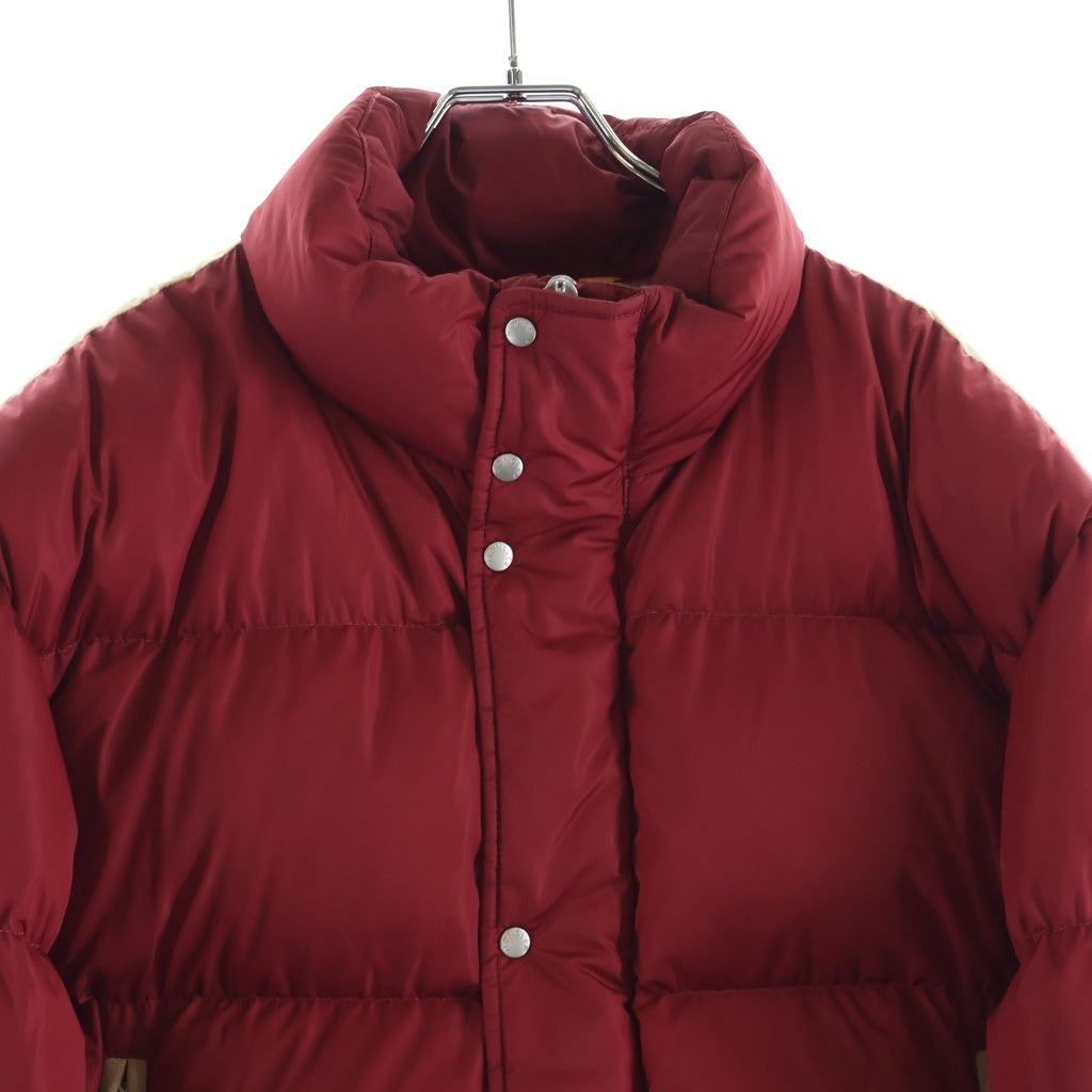 MONCLER(モンクレール) × Palm Angels PANAMINT GIUBBOTTO ×パームエンジェルス パナミント ジュボット ジップアップ ナイロンダウンジャケット レッド/ブラウン G209L1A00013 M1363
