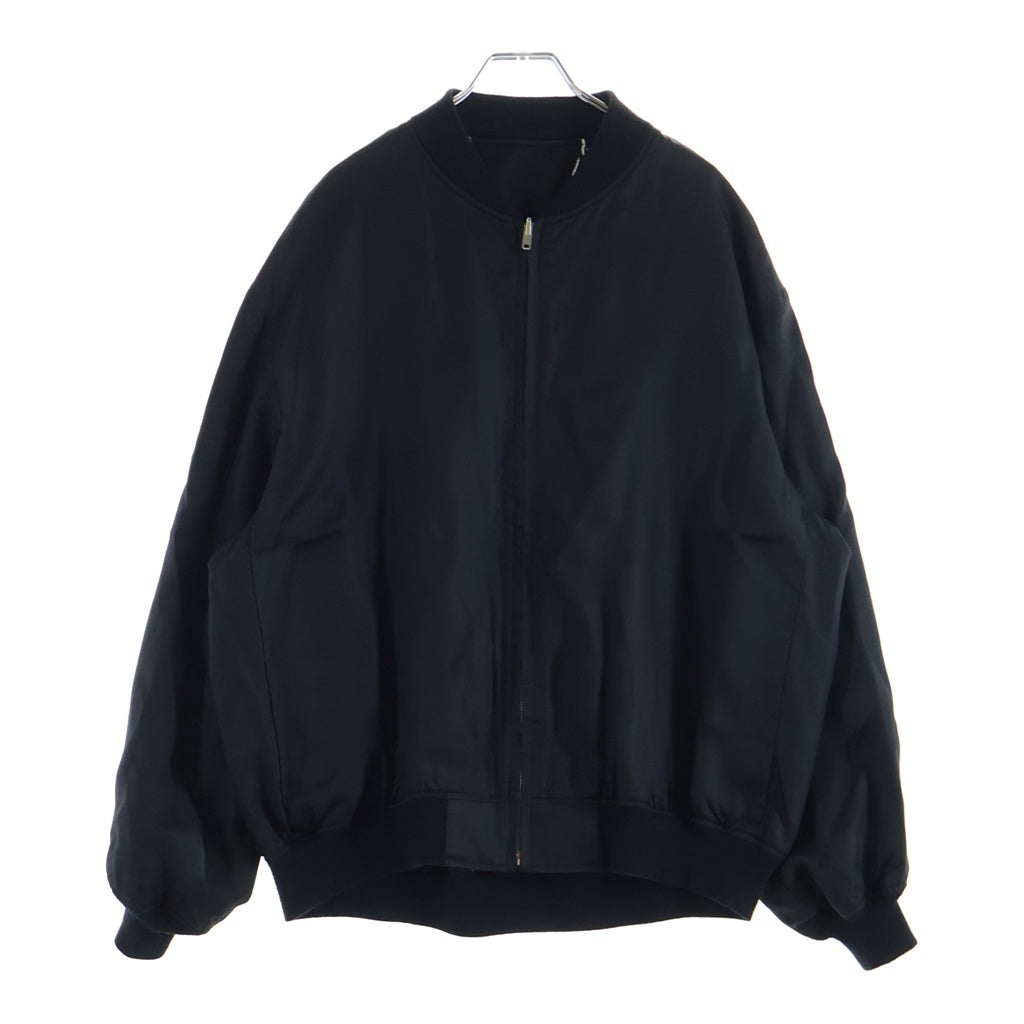 LAD MUSICIAN(ラッドミュージシャン) 20SS SATIN CHAIN REVERSIBLE BLOUSON ジップアップ サテン チェーン リバーシブル ブルゾン ブラック 2120-352