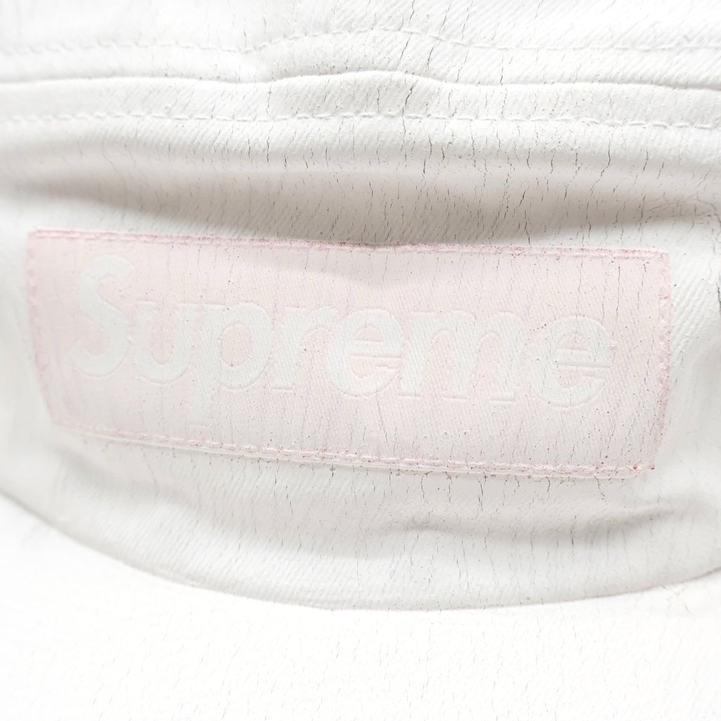SUPREME(シュプリーム) 24SS×MM6 Maison Margiela Painted Camp Cap メゾンマルジェラ ペインテッドキャンプキャップ ホワイト