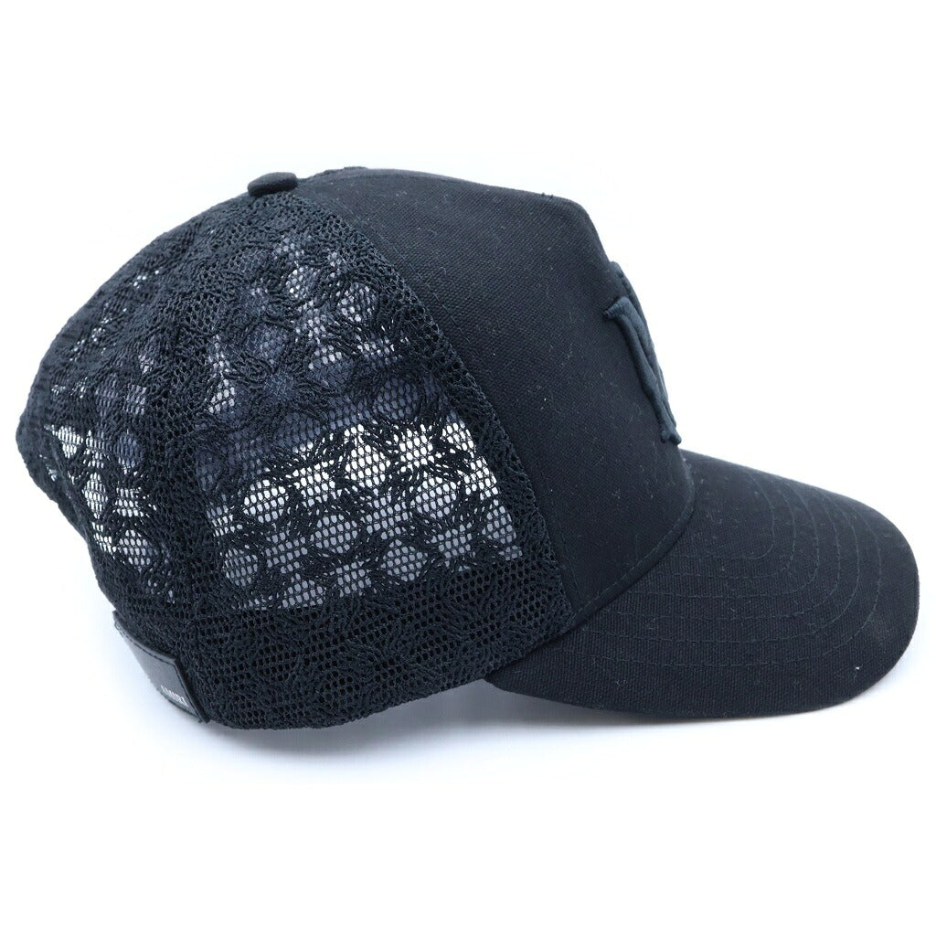 AMIRI(アミリ) MA CANVAS HAT ロゴ刺繍 トラッカーメッシュキャップ