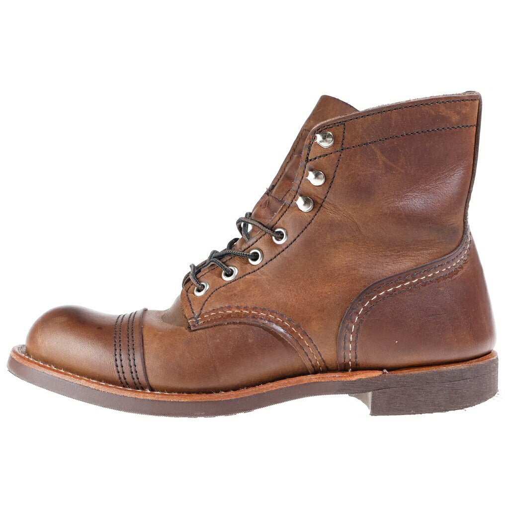 RED WING(レッド ウイング) Iron Ranger アイアンレンジャー レザー ハイカットブーツ ブラウン US6.5/24.5cm 8111