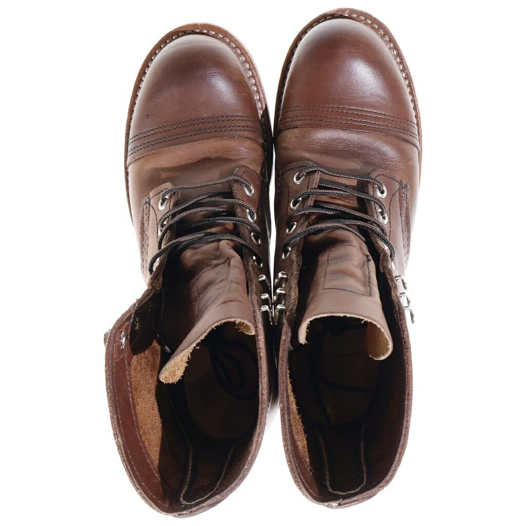 RED WING(レッド ウイング) Iron Ranger アイアンレンジャー レザー ハイカットブーツ ブラウン US6.5/24.5cm 8111