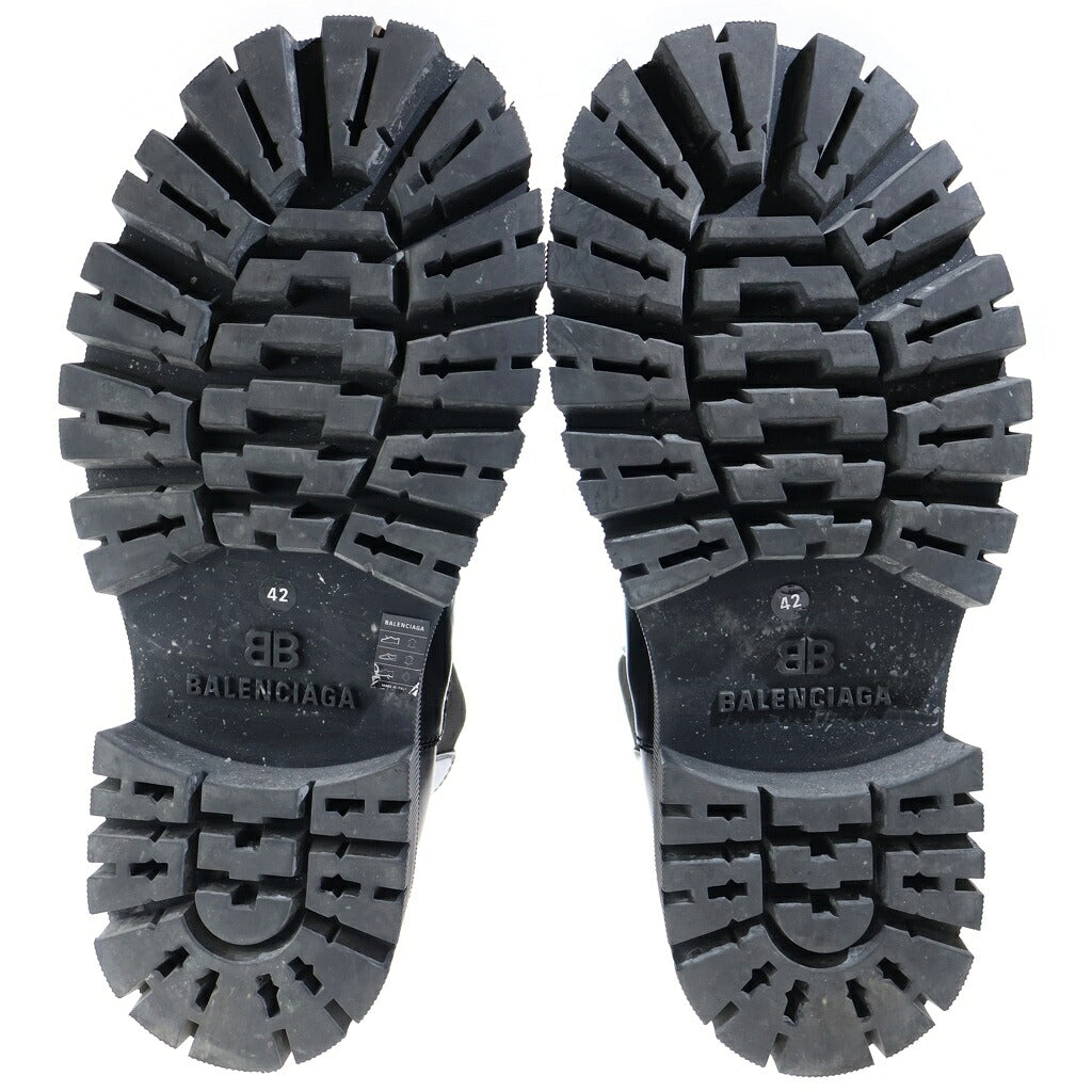 BALENCIAGA(バレンシアガ) TRACTOR BOOTIE サイドゴア トラクター ハイカット レザーブーツ ブラック 641399