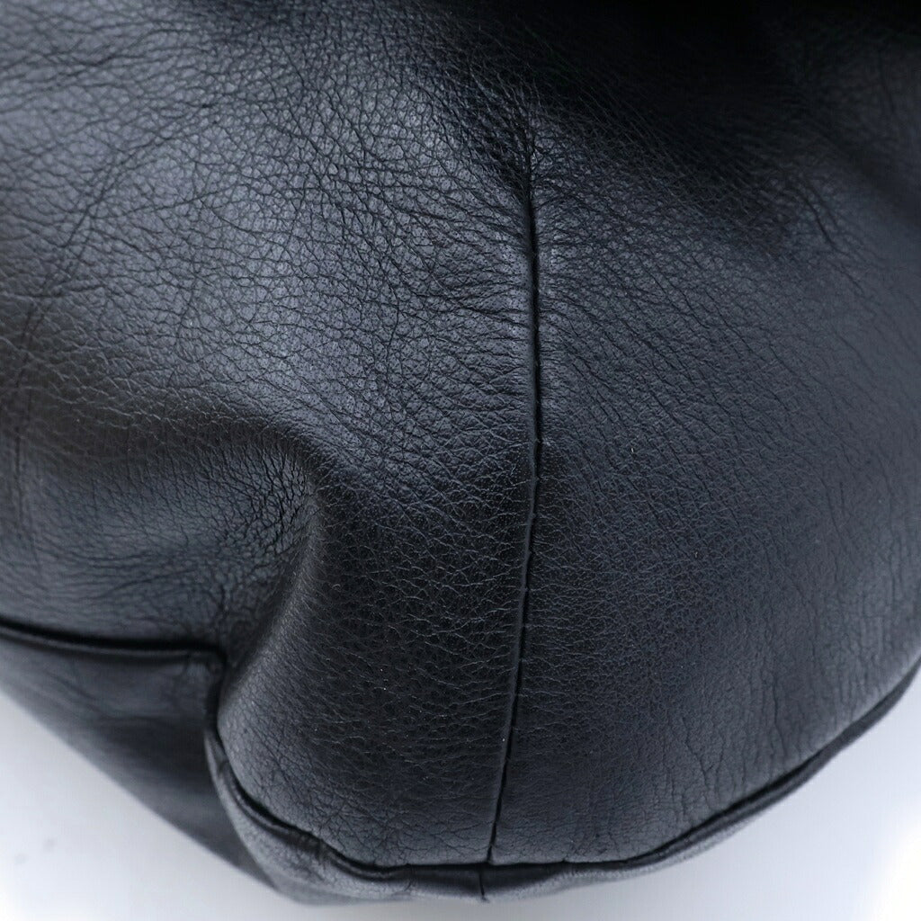 Yohji Yamamoto POUR HOMME(ヨウジヤマモト プールオム) 25AW GARMENT LEATHER PADDED SHOULDER BAG ガーメント レザー パテッド ショルダーバッグ ブラック HL-I05-773