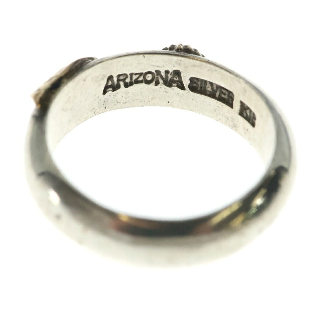 ARIZONA FREEDOM(アリゾナフリーダム) K18 太陽神 唐草モチーフ 甲丸型 リング シルバー/ゴールド